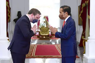Presiden Jokowi Terima Kunjungan Kehormatan Menlu Serbia