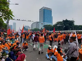 Pekik Perjuangan Buruh dari Kapolri saat Puncak Peringatan May Day
