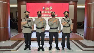 Kapolda Jatim Gelar Upacara Sertijab Kapolresta Banyuwangi