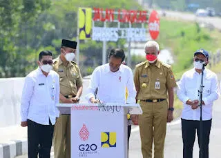Resmikan Jalan Lingkar Brebes-Tegal, Presiden Harap Perlancar Mudik Lebaran