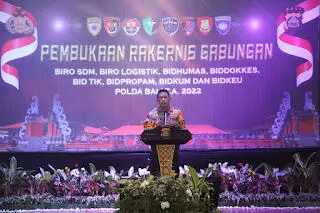 Kapolda Buka Rakernis Gabungan Satker Polda Bali