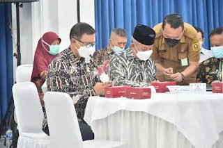 Sekda bersama Inspektur Kabupaten Bogor Ikuti Sosialisasi Pedoman MCP