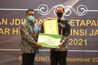 Kota Bogor Diganjar Penghargaan JDIH Terbaik I dari Kemenkumham