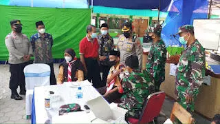 Kapolres bersama Dandim 0802 Ponorogo Sambangi Sekolah