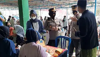 Polres Ponorogo Sasar Ponpes Wilayah Kecamatan Jambon Dalam Serbuan Vaksinasi