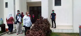 Ketua Komisi 1 DPRD Kabupaten Natuna Tinjau Tempat Isolasi Terpadu.