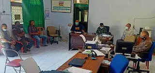 Tiga Pilar Kecamatan Bungkal Gelar Koordinasi PPKM Darurat Bersama Pemdes Koripan