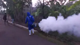 Relawan EBY Kembali Fogging Keliling Desa