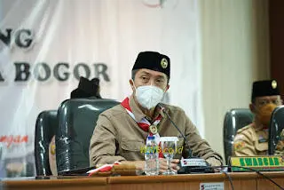 Pramuka Kota Bogor Berpatisipasi dalam Penanganan Pandemi