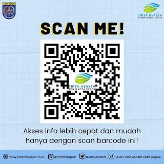 Mau Tau Info Tentang PDAM Tirta Asasta? Scan Aja Barcodenya