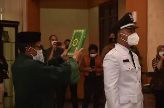 Kades Terpilih Desa Sukaraja Dilantik