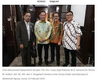 Soegiharto Dukung Presiden Tunjuk Komjen Listyo Calon Tunggal Kapolri
