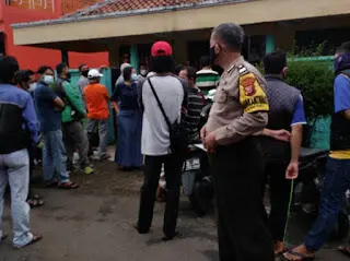 Kapolsek Tansa Intruksikan Anggota-nya Monitoring BST Kemensos