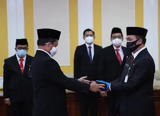 Mendagri Lantik Sejumlah Pejabat Pimpinan Tinggi Madya dan BNPP