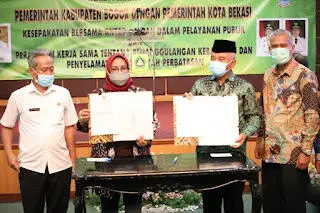 Pemkab Bogor dan Pemkot Bekasi Tandatangani Adendum Perjanjian Kerjasama