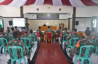 Dandim Cianjur Buka Apel Danramil dan Babinsa Tahun 2020