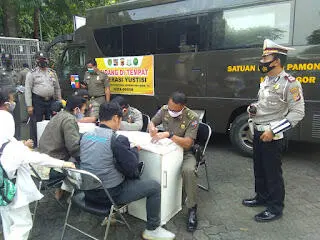 Puluhan Pelangar Prokes Terjaring dalam Operasi Gabungan Yustisi Gakplin Masker