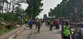 TNI Polri bersama Sat Pol PP Kota Bogor Terus Gencar Lakukan Razia Masker