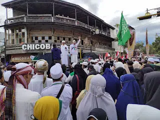 Aksi Bela Rosululloh, Umat Islam Cianjur Tegaskan Presiden Perancis Harus Minta Maaf
