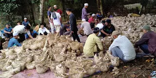 Bongsang Jadi Ciri Khas Makanan di Momen Maulid Nabi Kampung Panggulaan