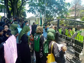 Ini yang Disampaikan HMI Cianjur saat Urnas di Gedung DPRD