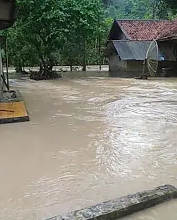 Selain Leles, Banjir Susul Rendam Rumah Warga Agrabinta Cianjur Lima Desa