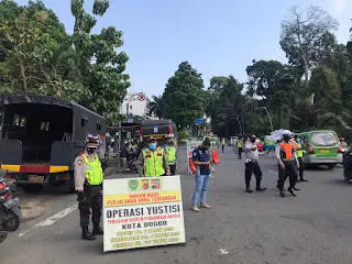 Petugas Gabungan Kembali Gelar Oprasi Yustisi
