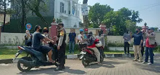 Polsek Tansa Lakukan Gaktibplin Protokol Kesehatan Inpres No 6 Tahun 2020